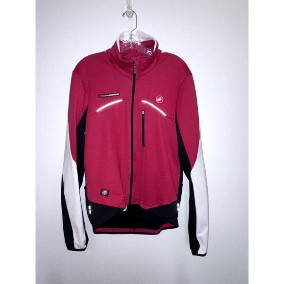 Castelli Cycle Red Windstopper Jacket Unisex Size XL - Picture 1 of 9